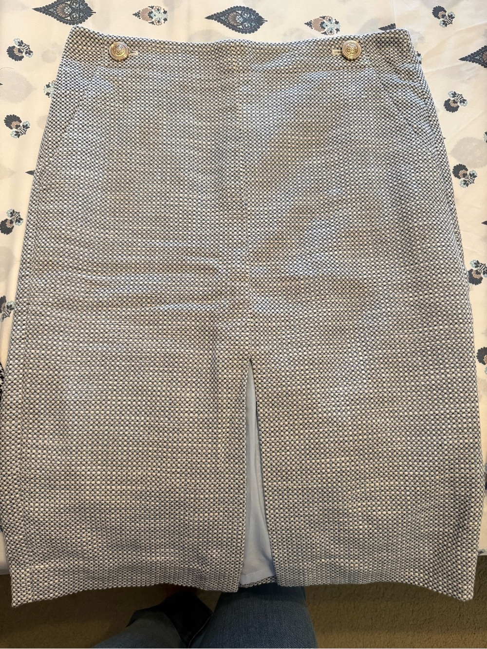 Ann Taylor Light Blue Skirt